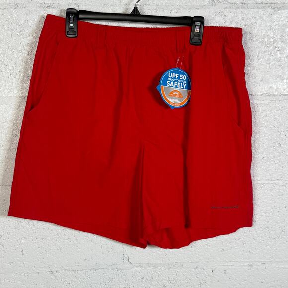 Columbia Men's 6" Back Cast III Upf 50 Water Short red spark, Large - Picture 1 of 7